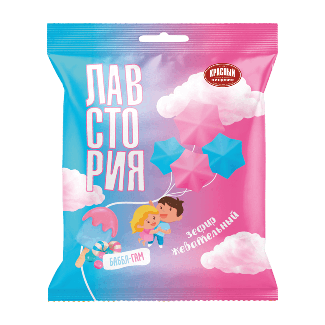 Зефир жевательный со вкусом Баббл Гам