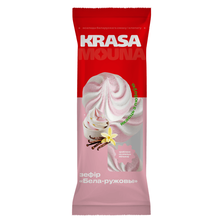 Зефир ТМ «Krasamouna» бело-розовый