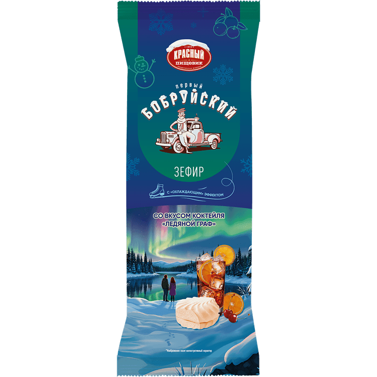 Зефир ТМ «Первый бобруйский» со вкусом коктейля «Ледяной граф»