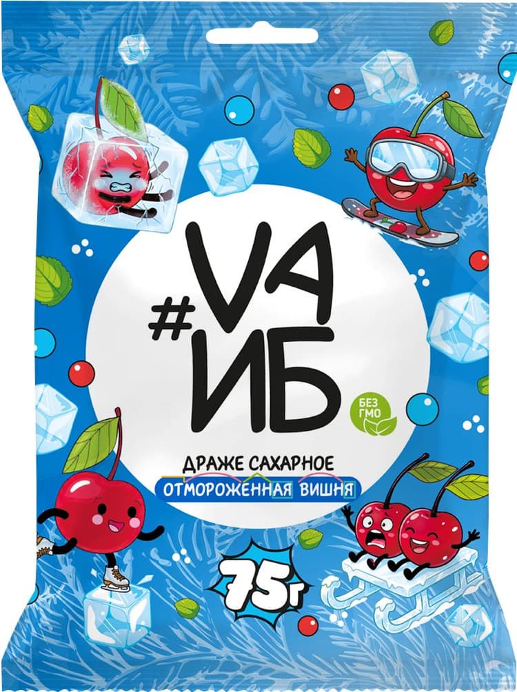 Драже ТМ Vaиб «Вишневое» со вкусом ментола